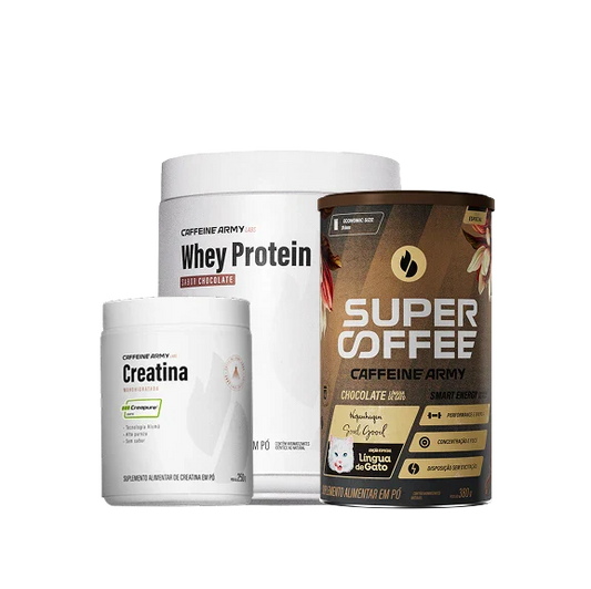 Creatina, Whey Protein e SuperCoffee