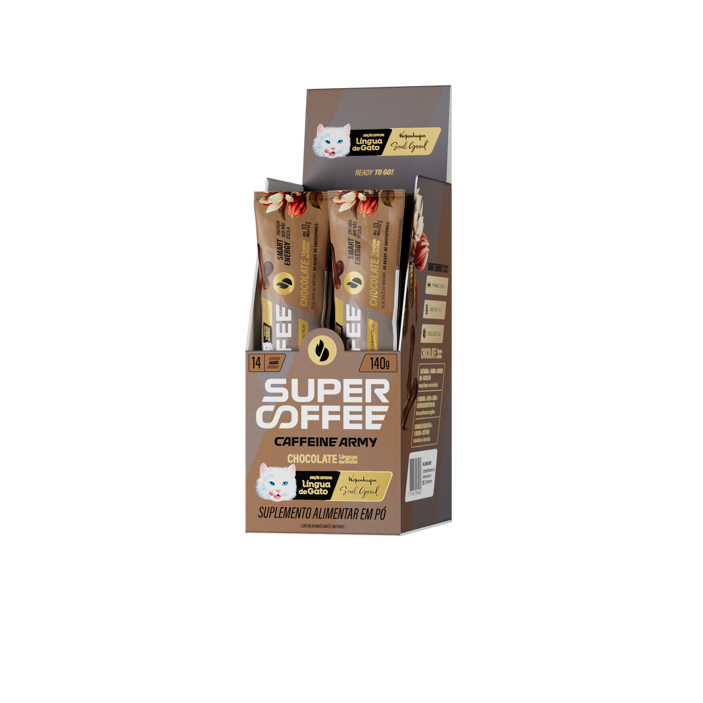 Display SuperCoffee Chocolate Língua de Gato - X